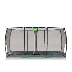 EXIT Allure Premium nedgrävd studsmatta 244x427cm - grön