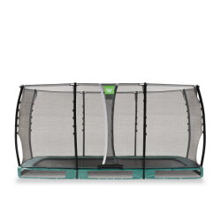 EXIT Allure Classic nedgrävd studsmatta 244x427cm - grön