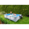 EXIT Soft Grey pool 300x200x65cm med filterpump - grå