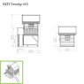 EXIT Crooky 550 wooden playhouse - grey-beige