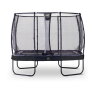 EXIT Elegant Premium trampoline 214x366cm with Deluxe safetynet - black