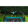 EXIT Supreme ground level trampoline 214x366cm with safety net - grey