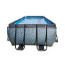 EXIT Stone pool 400x200x122cm med sandfilterpump - grå