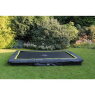 EXIT Silhouette ground trampoline 214x305cm - black