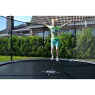 EXIT Elegant Premium ground trampoline ø305cm with Deluxe safety net - green