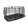 EXIT Elegant Premium ground trampoline 244x427cm with Deluxe safety net - black