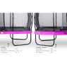 EXIT Elegant Premium trampoline 244x427cm with Deluxe safetynet - purple