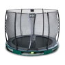 EXIT Elegant ground trampoline ø305cm with Economy safety net - green