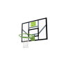 EXIT Galaxy basketball backboard with dunk hoop and net - green/black