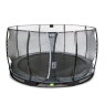 EXIT Elegant ground trampoline ø366cm with Economy safety net - black