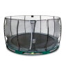 EXIT Elegant ground trampoline ø366cm with Economy safety net - green
