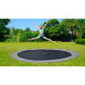 EXIT InTerra ground-level trampoline ø366cm - grey