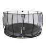 EXIT Elegant ground trampoline ø427cm with Economy safety net - black