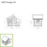 EXIT Crooky 150 wooden playhouse - grey-beige