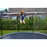 EXIT Elegant ground trampoline ø427cm with Economy safety net - red