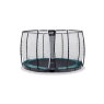 EXIT Supreme ground level trampoline ø305cm with safety net - green