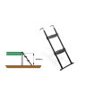 EXIT trampoline ladder for a frame height of 65-80cm