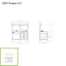 EXIT Yummy 200 wooden outdoor kitchen - natural