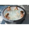 EXIT Leather Premium spa (4 personer) - svart