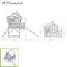 EXIT Crooky 550 wooden playhouse - grey-beige