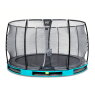 EXIT Elegant Premium ground trampoline ø366cm with Deluxe safety net - blue