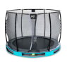 EXIT Elegant Premium ground trampoline ø305cm with Deluxe safety net - blue