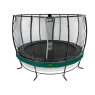 EXIT Elegant Premium trampoline ø427cm with Deluxe safetynet - green