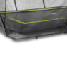 EXIT Silhouette nedgrävd studsmatta 214x305cm med skyddsnät - svart