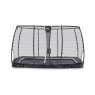 EXIT Supreme ground level trampoline 214x366cm with safety net - black