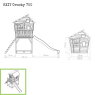 EXIT Crooky 700 wooden playhouse - grey-beige