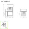 EXIT Crooky 700 wooden playhouse - grey-beige