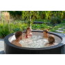 EXIT Leather Premium spa (4 personer) - svart