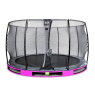 EXIT Elegant ground trampoline ø366cm with Economy safety net - purple