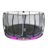 EXIT Elegant ground trampoline ø366cm with Economy safety net - purple