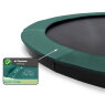 EXIT InTerra ground-level trampoline ø366cm - green