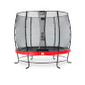 EXIT Elegant trampoline ø253cm with Economy safetynet - red