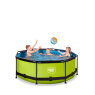 EXIT Lime pool ø244x76cm med filterpump - grön