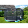 EXIT Elegant Premium ground trampoline ø366cm with Deluxe safety net - blue