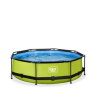 EXIT Lime pool ø300x76cm med filterpump - grön