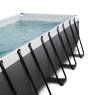 EXIT Black Leather pool 540x250x100cm med sandfilterpump - svart