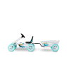 EXIT Foxy Club pedal go-kart with trailer - white