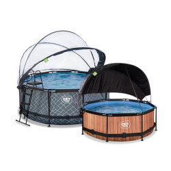 Pooltak och solsegel